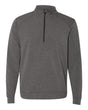 J. America Men's Omega Stretch Quarter-Zip Pullover. 8434 - Charcoal Triblend