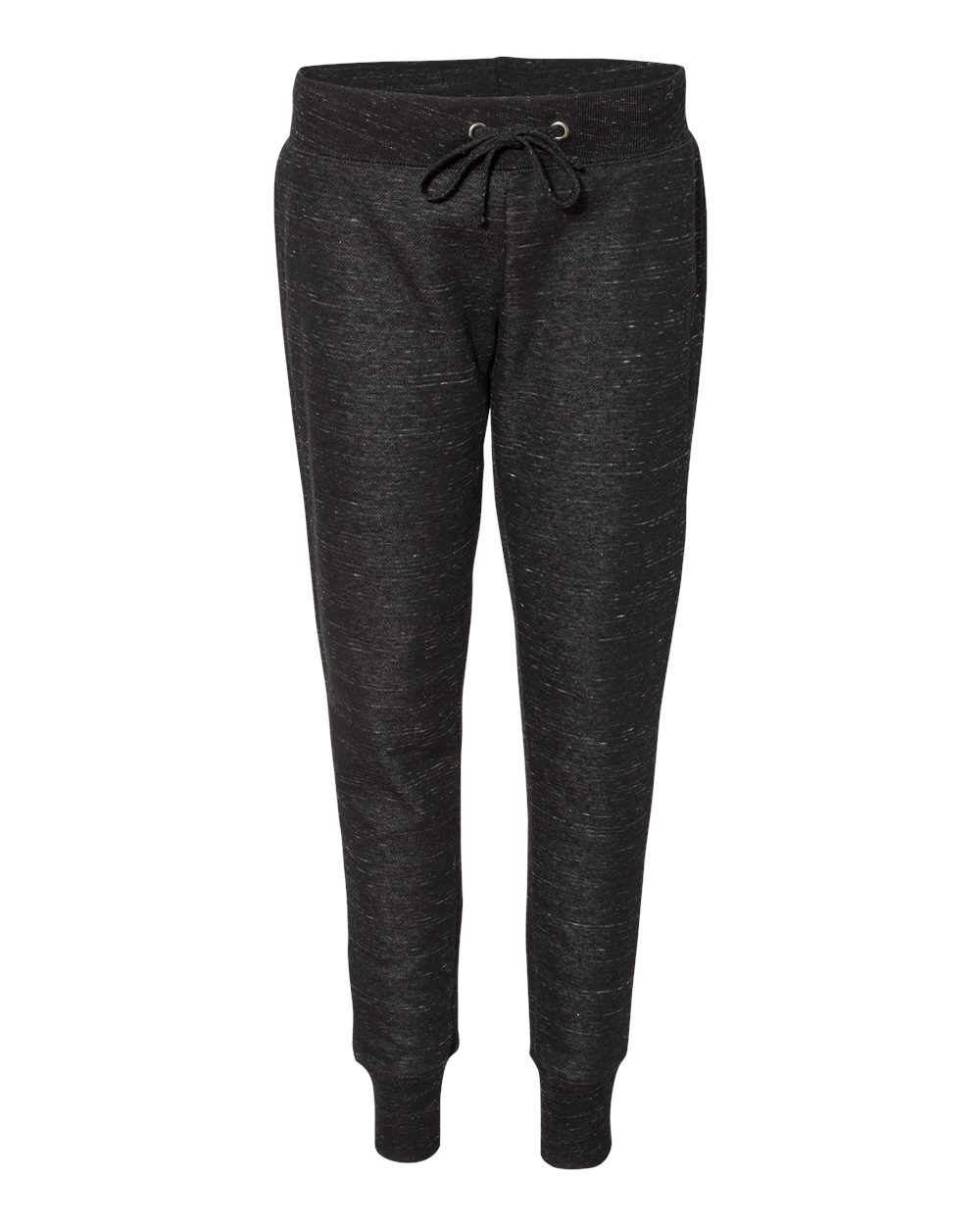 J. America Women’s Mélange Fleece Joggers. 8675 - Black