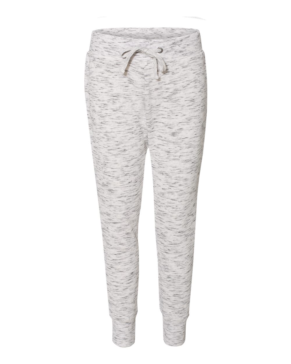 J. America Women’s Mélange Fleece Joggers. 8675 - White