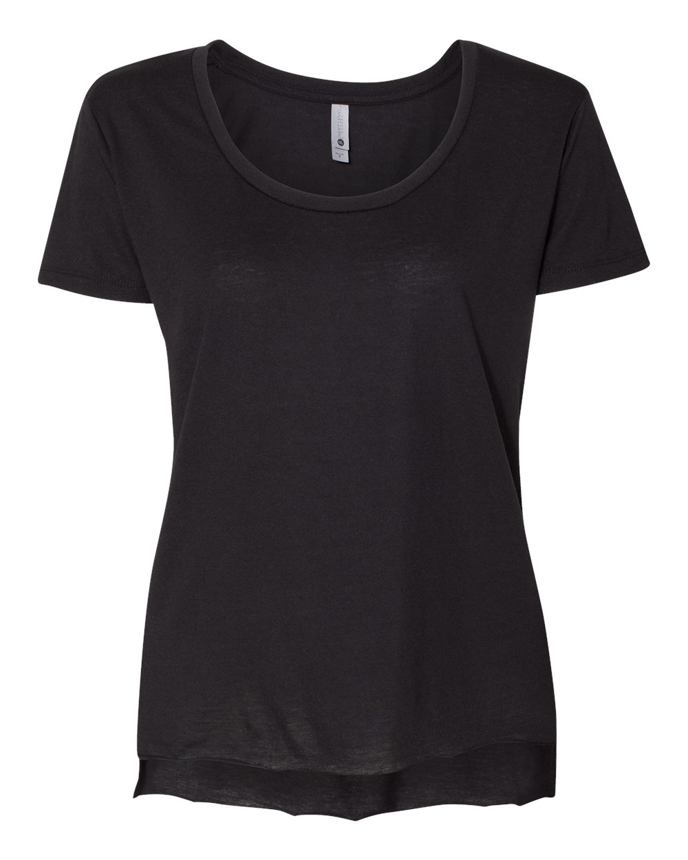 Next Level Women's Festival Scoop Neck Tee. 5030 - Black