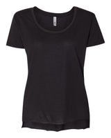 Next Level Women's Festival Scoop Neck Tee. 5030 - Black