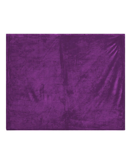 Alpine Fleece Mink Touch Luxury Blanket. 8721 - Plum