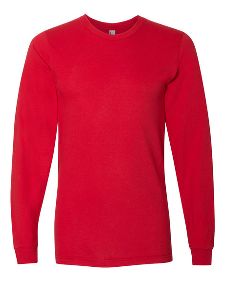 American Apparel Unisex Fine Jersey Long Sleeve Tee. 2007 - Red