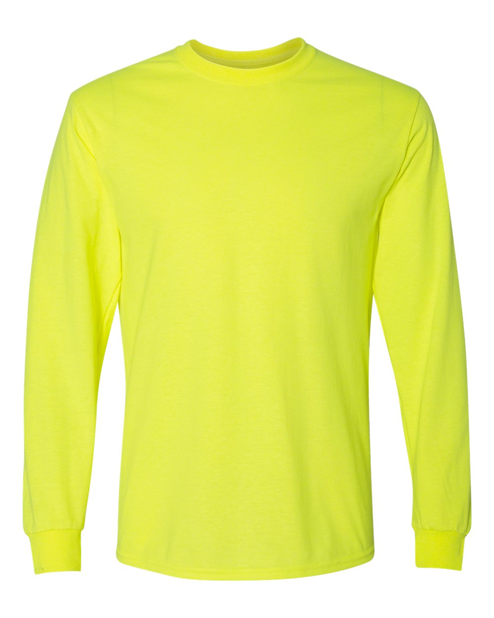Gildan Unisex DryBlend® 50/50 Long Sleeve T-Shirt. 8400 - Safety Green