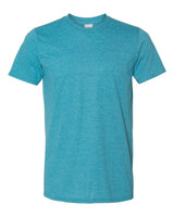 Gildan Unisex Softstyle® T-Shirt. 64000 - Heather Galapagos Blue