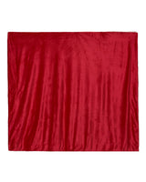 Alpine Fleece Oversized Mink Sherpa Blanket. 8726 - Red