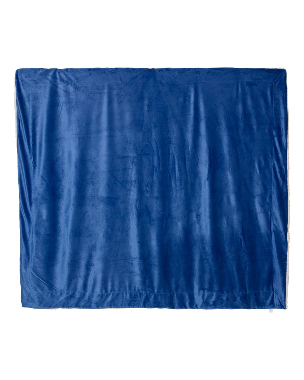 Alpine Fleece Oversized Mink Sherpa Blanket. 8726 - Royal