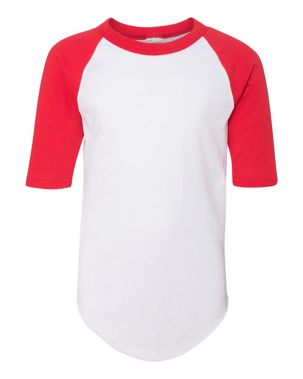 Augusta Sportswear Youth Three-Quarter Sleeve Baseball Jersey. 4421 - White/ Red