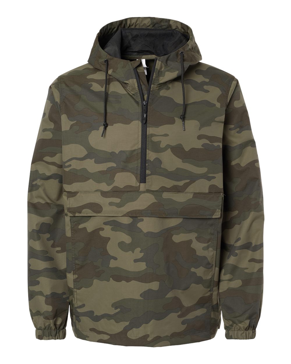 Independent Trading Co. Men's Nylon Anorak. EXP94NAW - Forest Camo