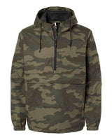 Independent Trading Co. Men's Nylon Anorak. EXP94NAW - Forest Camo