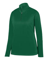 Augusta Sportswear Women's Wicking Fleece Quarter-Zip Pullover. 5509 - Dark Green