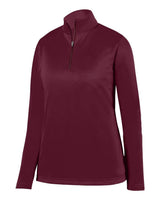 Augusta Sportswear Women's Wicking Fleece Quarter-Zip Pullover. 5509 - Maroon