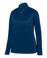 Augusta Sportswear Women's Wicking Fleece Quarter-Zip Pullover. 5509 - Navy
