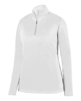 Augusta Sportswear Women's Wicking Fleece Quarter-Zip Pullover. 5509 - White