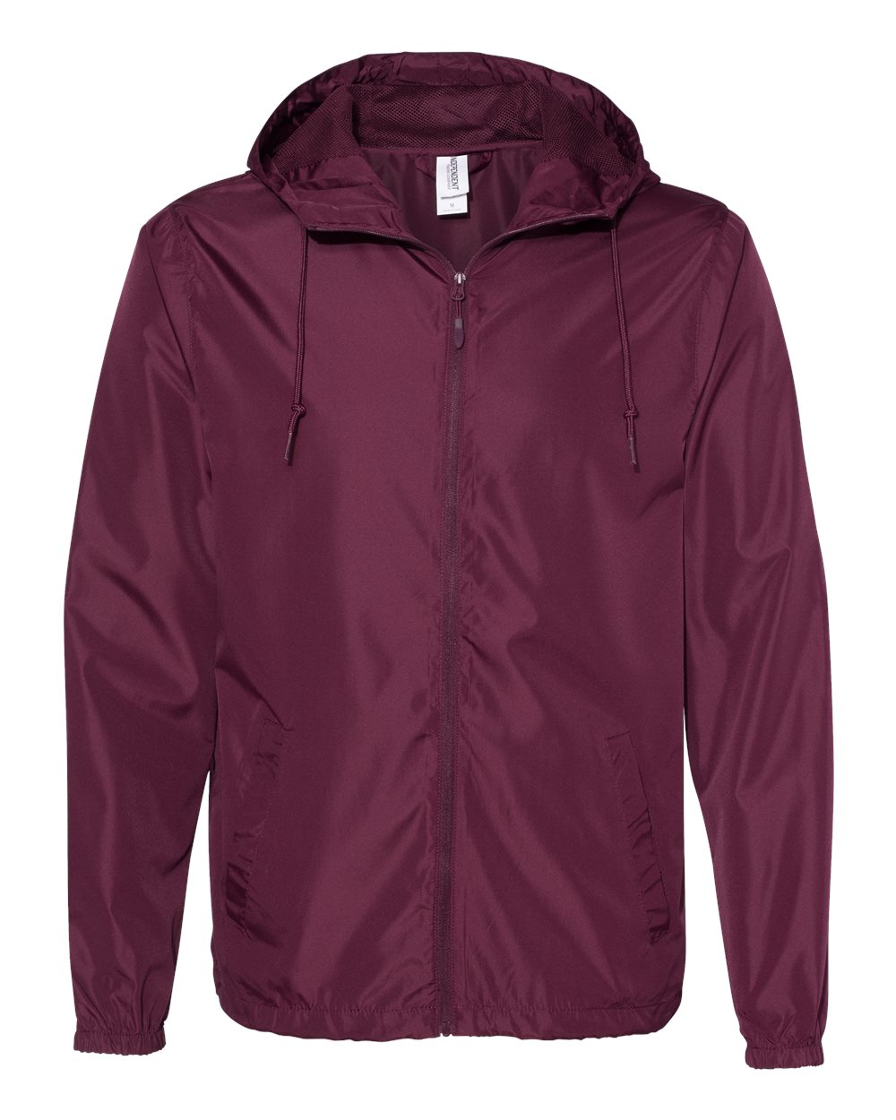 Independent Trading Co. Men's Lightweight Windbreaker Full-Zip Jacket. EXP54LWZ - Maroon