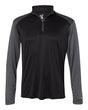 Badger Men's Ultimate SoftLock™ Sport Quarter-Zip Pullover. 4006 - Black/ Graphite