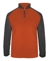 Badger Men's Ultimate SoftLock™ Sport Quarter-Zip Pullover. 4006 - Burnt Orange/ Graphite