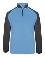 Badger Men's Ultimate SoftLock™ Sport Quarter-Zip Pullover. 4006 - Columbia Blue/ Graphite