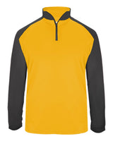 Badger Men's Ultimate SoftLock™ Sport Quarter-Zip Pullover. 4006 - Gold/ Graphite