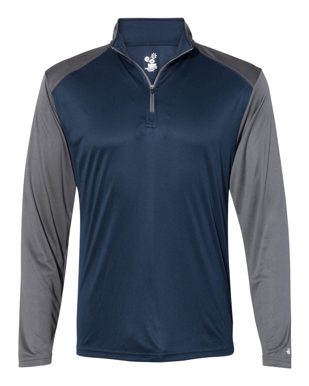 Badger Men's Ultimate SoftLock™ Sport Quarter-Zip Pullover. 4006 - Navy/ Graphite