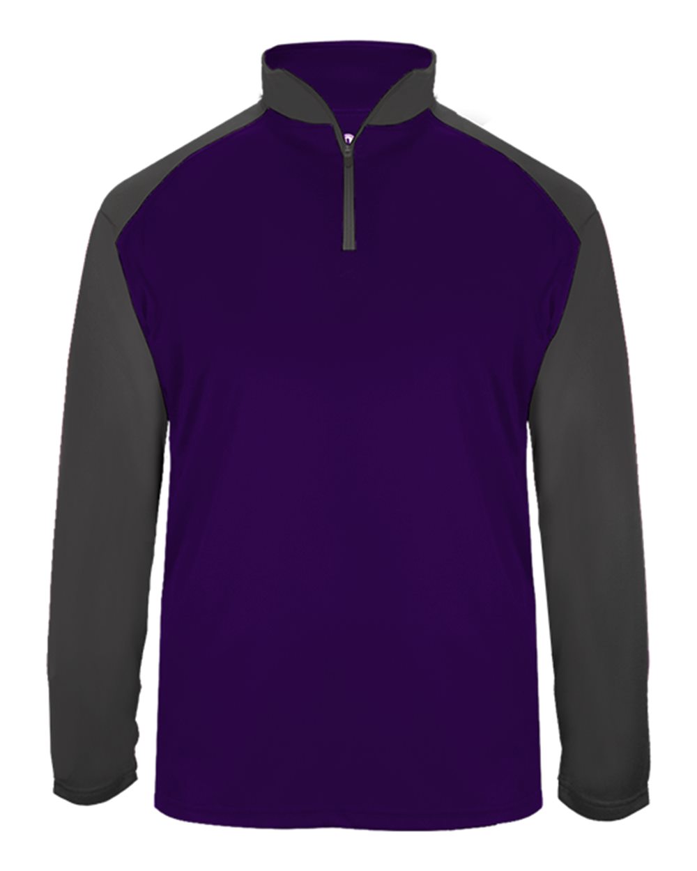 Badger Men's Ultimate SoftLock™ Sport Quarter-Zip Pullover. 4006 - Purple/ Graphite