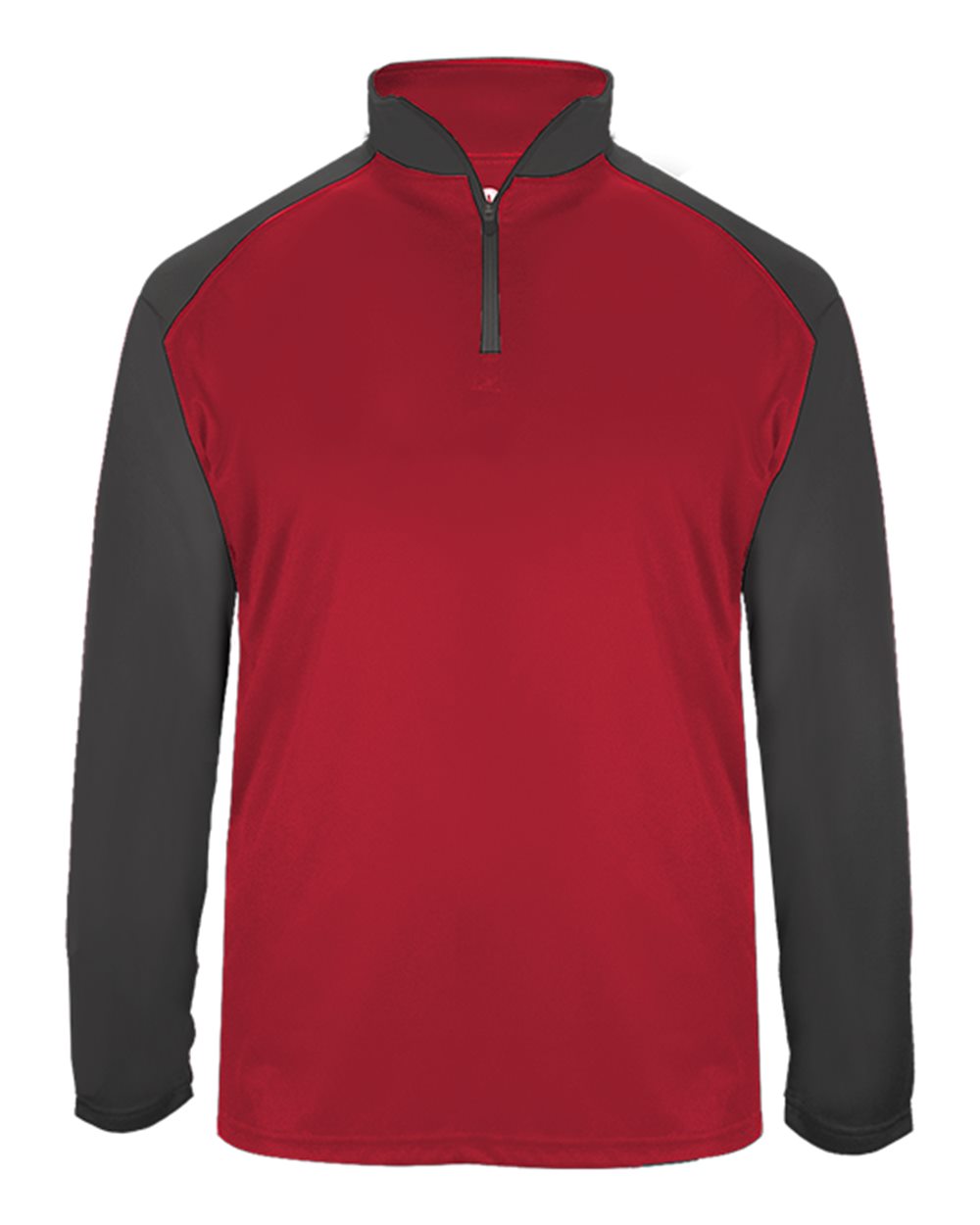 Badger Men's Ultimate SoftLock™ Sport Quarter-Zip Pullover. 4006 - Red/ Graphite