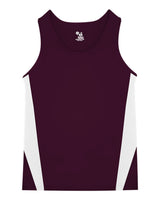 Alleson Athletic Youth Stride Singlet. 2667 - Maroon/ White