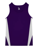 Alleson Athletic Youth Stride Singlet. 2667 - Purple/ White