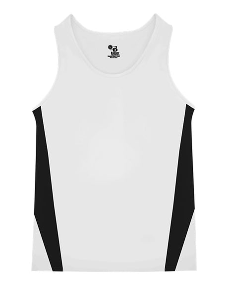 Alleson Athletic Youth Stride Singlet. 2667 - White/ Black