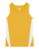 Alleson Athletic Youth Stride Singlet. 2667 - Gold/ White