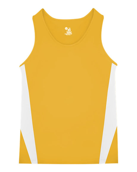 Alleson Athletic Youth Stride Singlet. 2667 - Gold/ White