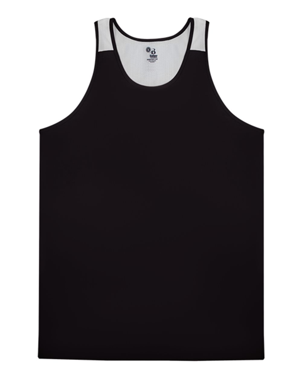 Alleson Athletic Youth Ventback Singlet. 2668 - Black/ White