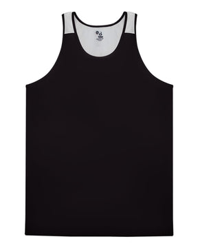 Alleson Athletic Youth Ventback Singlet. 2668 - Black/ White