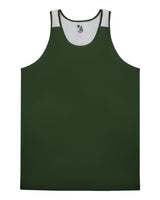 Alleson Athletic Youth Ventback Singlet. 2668 - Forest/ White