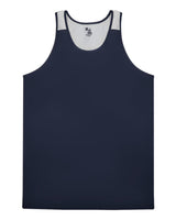 Alleson Athletic Youth Ventback Singlet. 2668 - Navy/ White