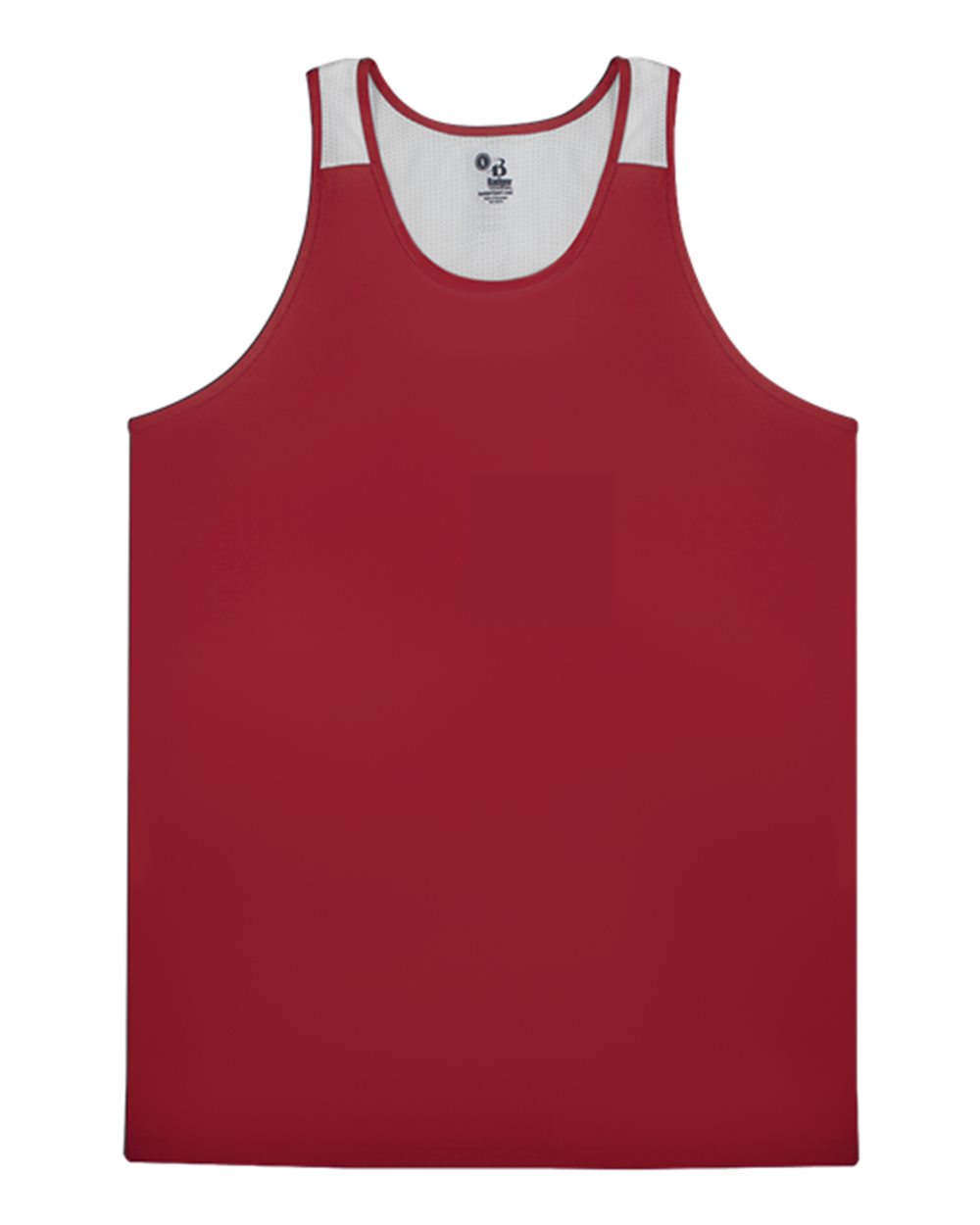 Alleson Athletic Youth Ventback Singlet. 2668 - Red/ White