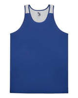 Alleson Athletic Youth Ventback Singlet. 2668 - Royal/ White