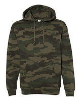 Independent Trading Co. Unisex Heavyweight Hooded Sweatshirt. IND4000 - Forest Camo