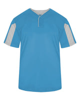 Alleson Athletic Youth Striker Placket. 2976 - Columbia Blue/ White