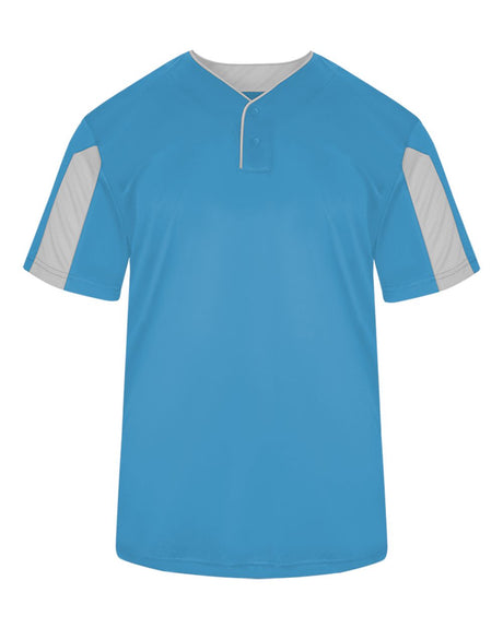 Alleson Athletic Youth Striker Placket. 2976 - Columbia Blue/ White