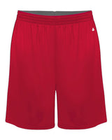 Badger Men's Ultimate SoftLock™ 8" Shorts. 4002 - Red