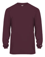 Badger Men's Ultimate SoftLock™ Long Sleeve T-Shirt. 4004 - Maroon
