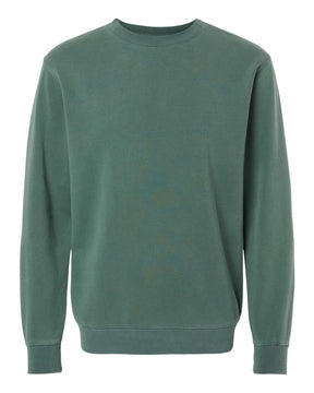 Independent Trading Co. Unisex Midweight Pigment-Dyed Crewneck Sweatshirt. PRM3500 - Pigment Alpine Green