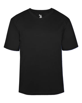 Badger Men's B-Core V-Neck T-Shirt. 4124 - Black