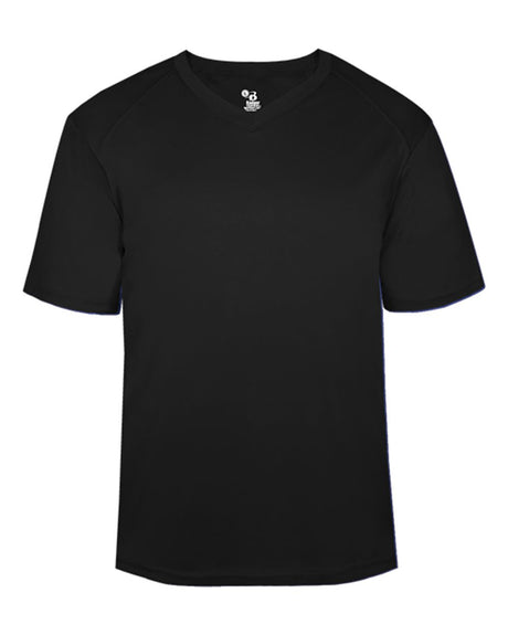Badger Men's B-Core V-Neck T-Shirt. 4124 - Black