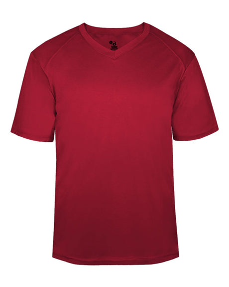Badger Men's B-Core V-Neck T-Shirt. 4124 - Red