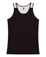 Alleson Athletic Women's Ventback Singlet. 8968 - Black/ White