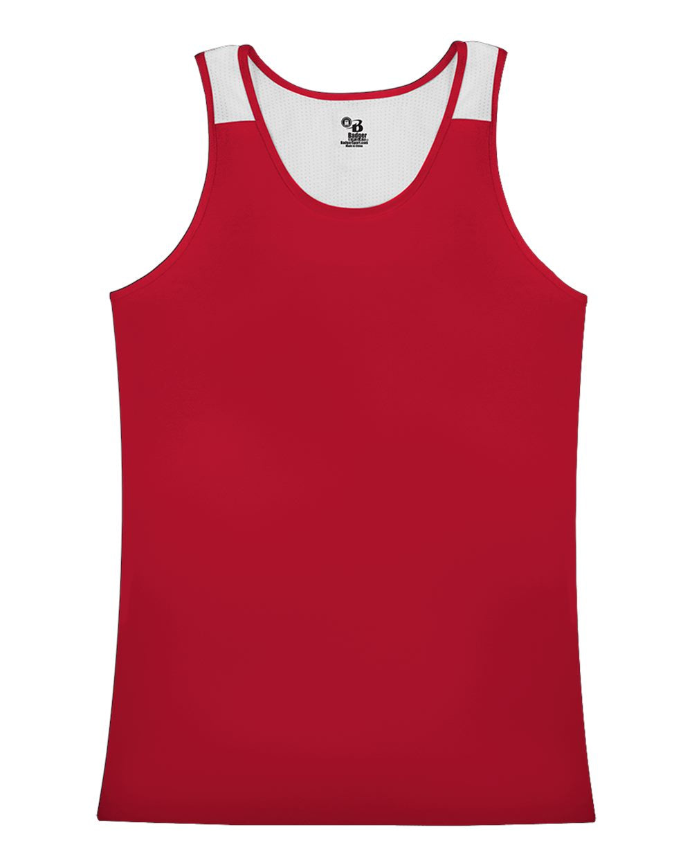 Alleson Athletic Women's Ventback Singlet. 8968 - Red/ White