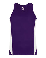 Alleson Athletic Women's Stride Singlet. 8967 - Purple/ White
