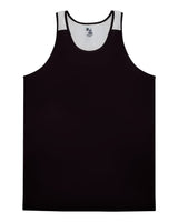 Alleson Athletic Men's Ventback Singlet Tank Top. 8668 - Black/ White
